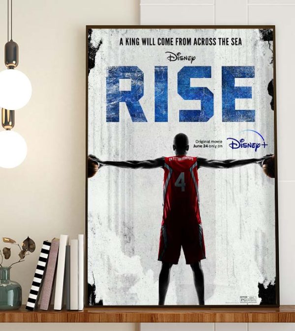 Giannis Antetokounmpo A King Will Come From Across The Sea RISE Classic Poster Canvas