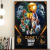2022 NBA Finals Golden State Warriors vs Boston Celtics Basketball Home Decor Poster Canvas