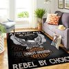 Harley Davidson American By Birth Rebel By Choice Rug