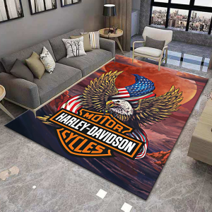 Harley Davidson American Eagle Rug