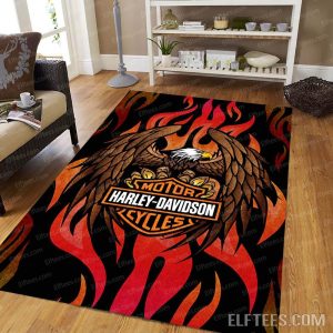 Harley Davidson Eagle Wings Rug