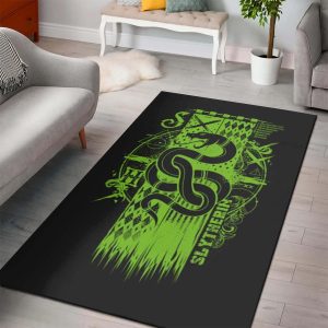 Harry Potter Slytherin Design Style  Area Rug Carpet