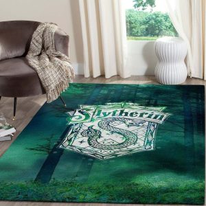 Harry Potter Slytherin Forest Background Area Rug Carpet