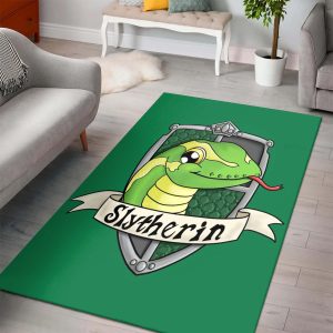 Harry Potter Slytherin Style Cartoon Area Rug Carpet