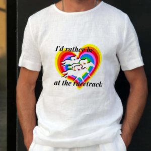 Id Rather Be At The Racetrack Kentucky Derby American Horse Racing Classic T-Shirt