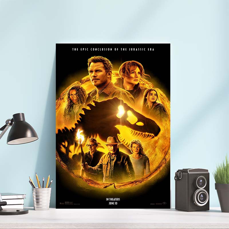 Jurassic World Dominion Official Poster Canvas Jurassic World Dominion Official Poster Canvas