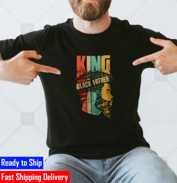 King Black Father Supportive Loving Strong Classic T-Shirt