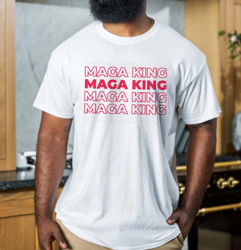 Maga King Trump Color Pink T-Shirt Maga King Trump Color Pink T-Shirt
