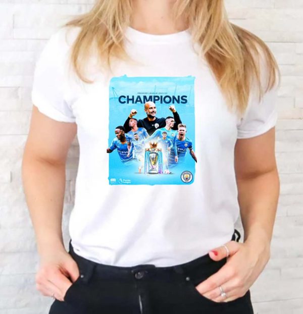 Manchester City FC Win Premier League 2021 2022 Champions T-shirt