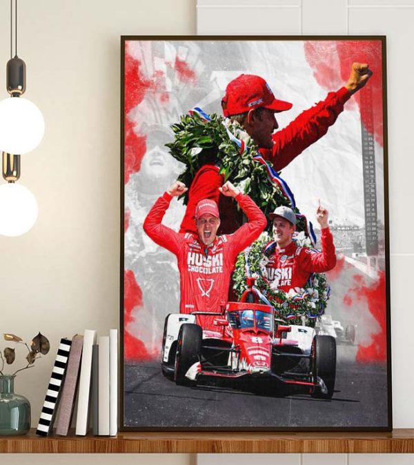 Marcus Ericsson Indy 500 Champions Home Decor Poster Canvas
