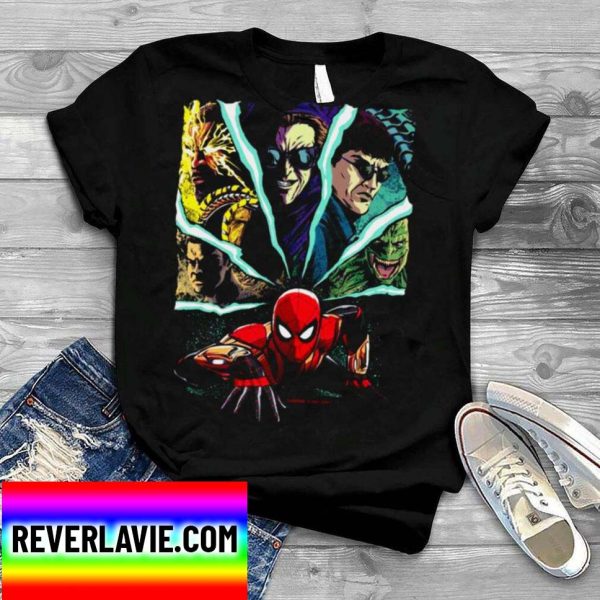 Marvel Spider Man No Way Home Spider Man And Foes Langarmshirt Classic T-Shirt