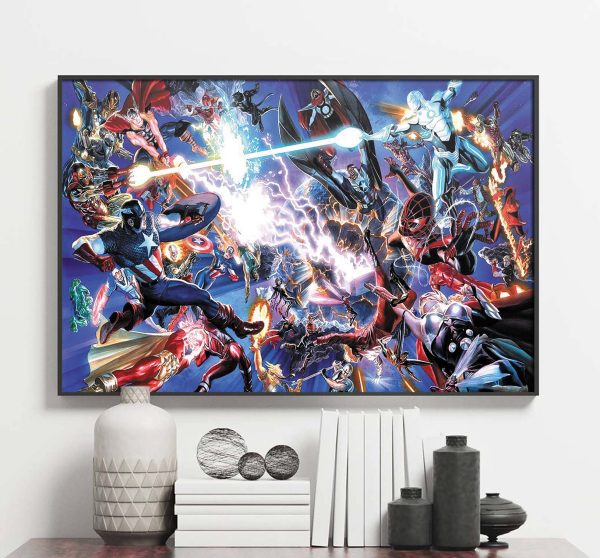 Marvel Studio Secret Wars Biggest Film Poster Canvas