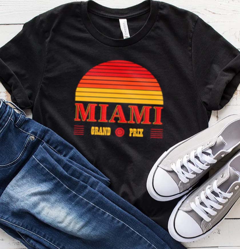 Miami Grand Prix 2022 Design Sunset T-Shirt Miami Grand Prix 2022 Design Sunset T-Shirt