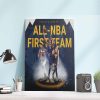 Jayson Tatum All-NBA First Team Boston Celtics Art Decor Poster Canvas