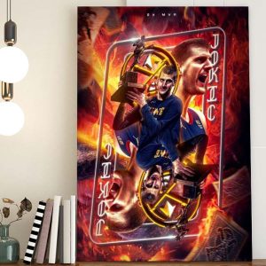 Nikolai Jokic Joker 2 MVP NBA Poster Canvas