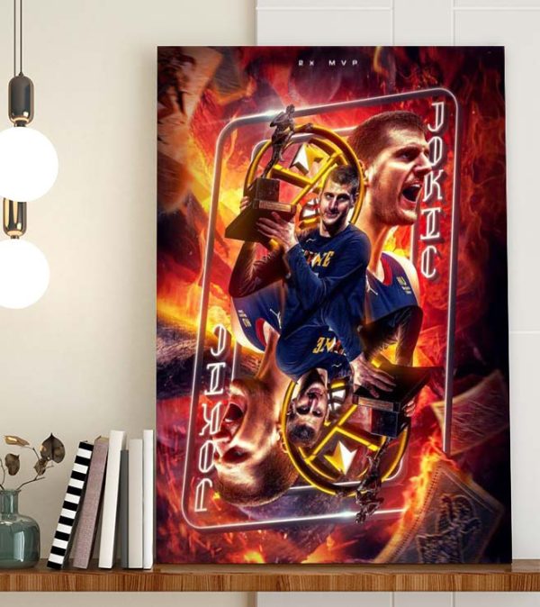 Nikolai Jokic Joker 2 MVP NBA Poster Canvas