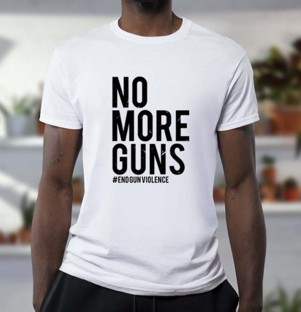 No More Guns-End Gun Violence Bassic T-shirt
