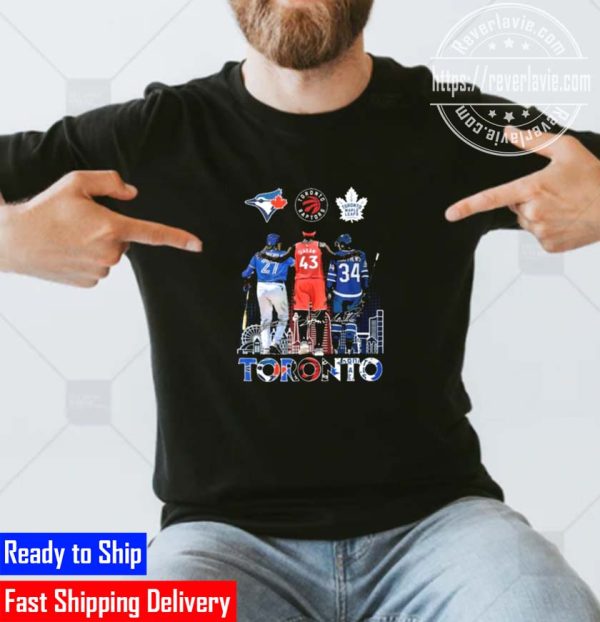 Official Toronto Sports Vladimir Guerrero Jr. Pascal Siakam And Auston Matthews Signatures Unisex T-shirt