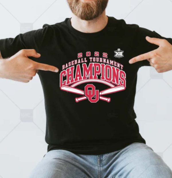 Oklahoma Sooners 2022 Big 12 Baseball Conference Tournament Champions Unisex T-Shirt