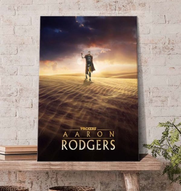 Packers Aaron Rodgers May the fouth be with you Poster Canvas
