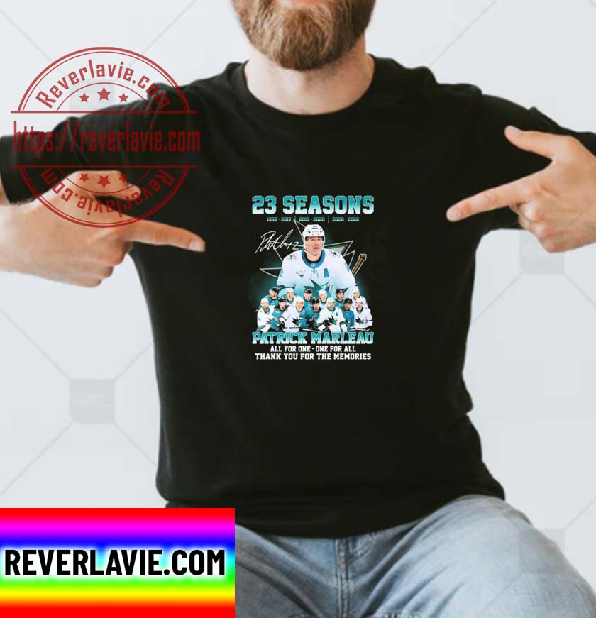 Patrick Marleau 23 Seasons All For One One For All Signatures Thank You For The Memories Classic T-Shirt Patrick Marleau 23 Seasons All For One One For All Signatures Thank You For The Memories Classic T-Shirt