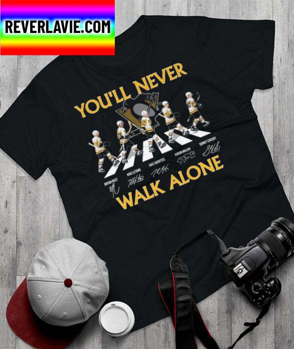 Pittsburgh Penguins Abbey Road You’ll Never Walk Alone Signatures Classic T-Shirt Pittsburgh Penguins Abbey Road You’ll Never Walk Alone Signatures Classic T-Shirt
