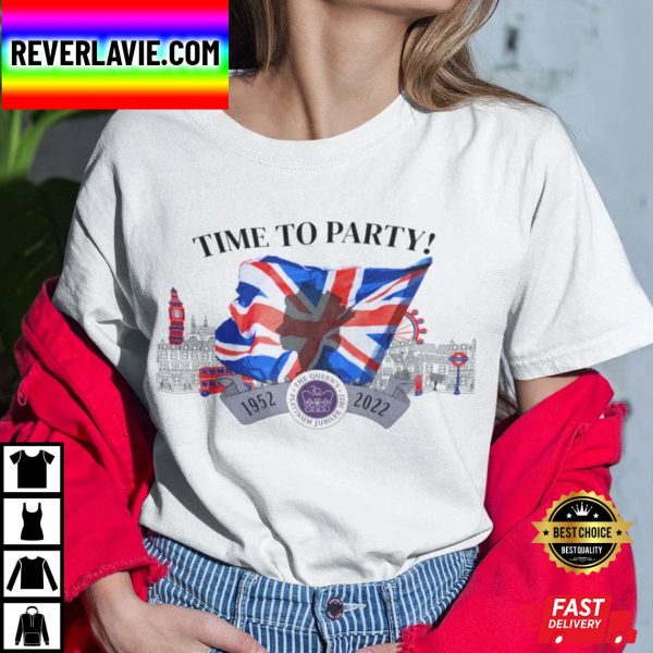 Platinum Queen’s Jubilee Union Jack, Queen Elizabeth II Celebration Classic T-Shirt