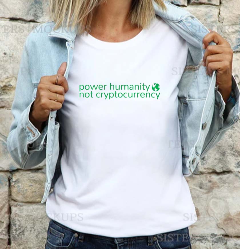 Power Humanity Not Crypto Currency Classic T-shirt Power Humanity Not Crypto Currency Classic T-shirt