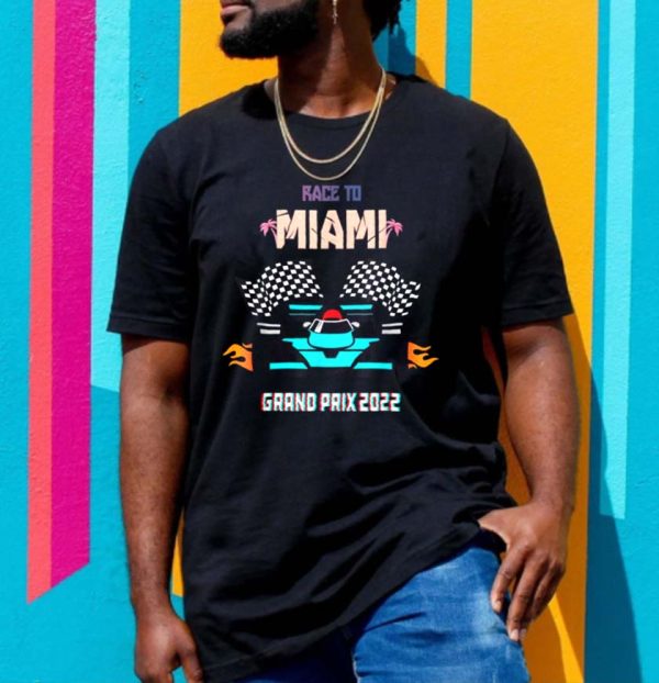 Race To Miami Grand Prix 2022 New Design T-Shirt