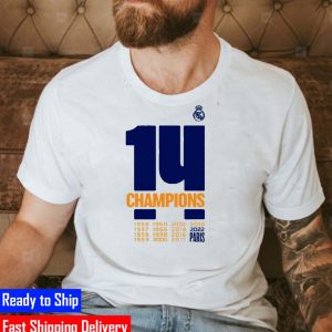Real Madrid Champion of Europe for 14th Times Unisex T-shirt
