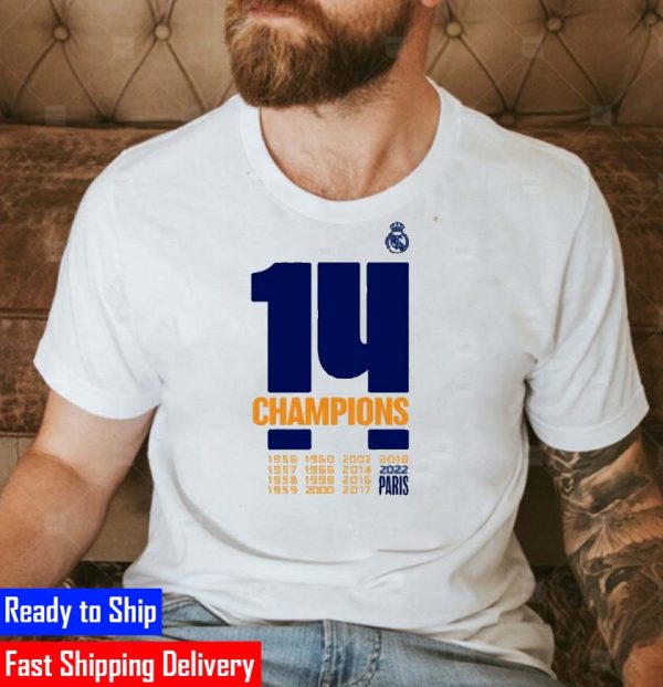 Real Madrid Champion of Europe for 14th Times Unisex T-shirt