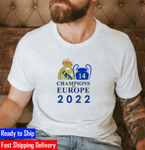 Real Madrid Champions Of Europe 2022 Champions Lague Champions Unisex T-Shirt