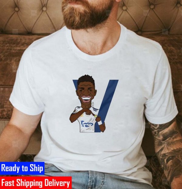 Real Madrid Vinicius Junior Comic Win Champions League Unisex T-Shirts