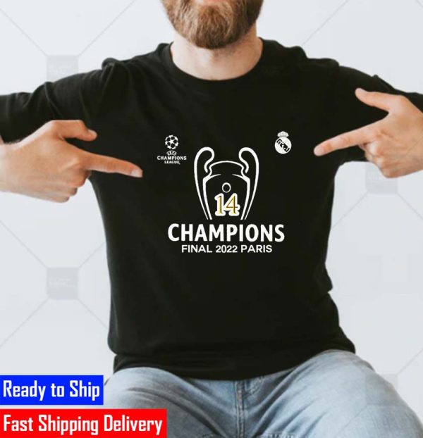 Real Madrid Win Europe Champions Trophy 14th 2022 Unisex T-shirt