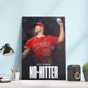 Reid Detmers No Hitter Youngest Pitcher MLB Poster Canvas