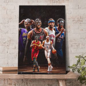 Rip Hamilton and Mask On Legend Players Poster Canvas