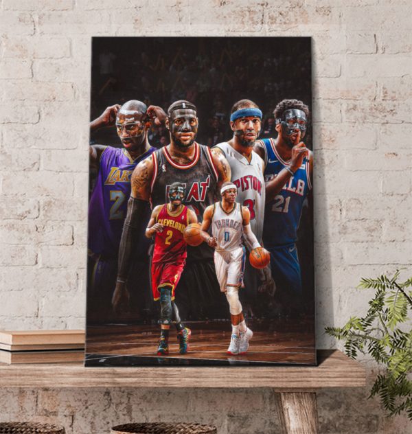 Rip Hamilton and Mask On Legend Players Poster Canvas