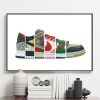 SB Dunk Hypebeast Sneaker History Poster Canvas