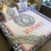 Best Versace White And Navy With Ancient Frame  Bedding Set