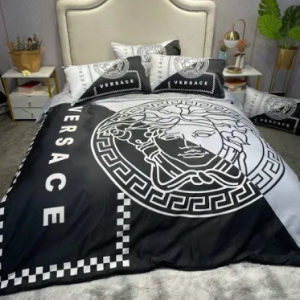 Versace Mixing Black And White Most Comfortable Bedding Set