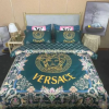 Versace White And Brown Frame Bedding Set King Size