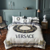 Versace Black And Pink Bedding Set King Size
