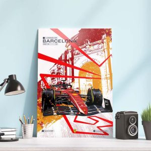 Scuderia Ferrari F1 Spanish GP Barcelona 2022 Poster Canvas