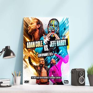 Semi-Final Match Adam Cole vs Jeff Hardy Poster Canvas