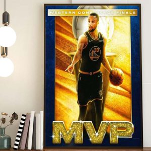 Stephen Curry MVP Western Conference Finals Art Decor Poster Canvas
