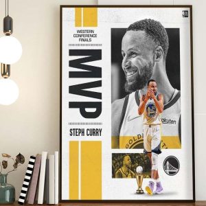 Stephen Curry MVP Western Conference Finals NBA Art Decor Poster Canvas