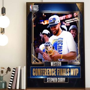 Stephen Curry Western Conference Finals MVP NBA Poster Wall Decor Canvas