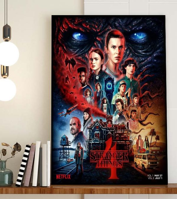 Stranger Things Season 4 Official Poster Canvas