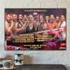 The AEW Double MJFvsWARDLOW Decor Poster Canvas