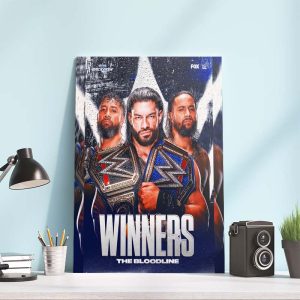 The Bloodline Winners WWE Blacklash Poster Canvas